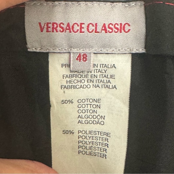 VERSACE Vintage Satin High Waist Black Pants - Picture 2 of 16